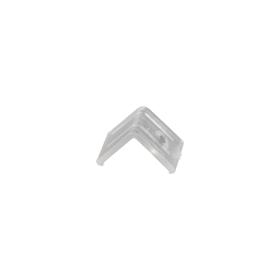 M7419  Tiras LED Strips Corner Profile Fixing Clip With Hole 18mm x 18mm Transparent PC